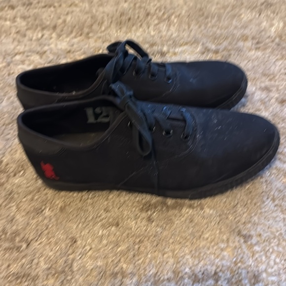 ๐ (V) Chrome Men storm truk black shoes moccasins casual sz 12๐ - Picture 3 of 4